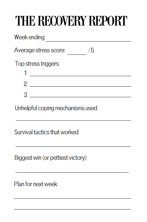 Proper Havoc Burnout Ledger - Stress Tracker